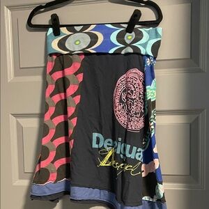 Desigual Multicolor Graphic Skirt